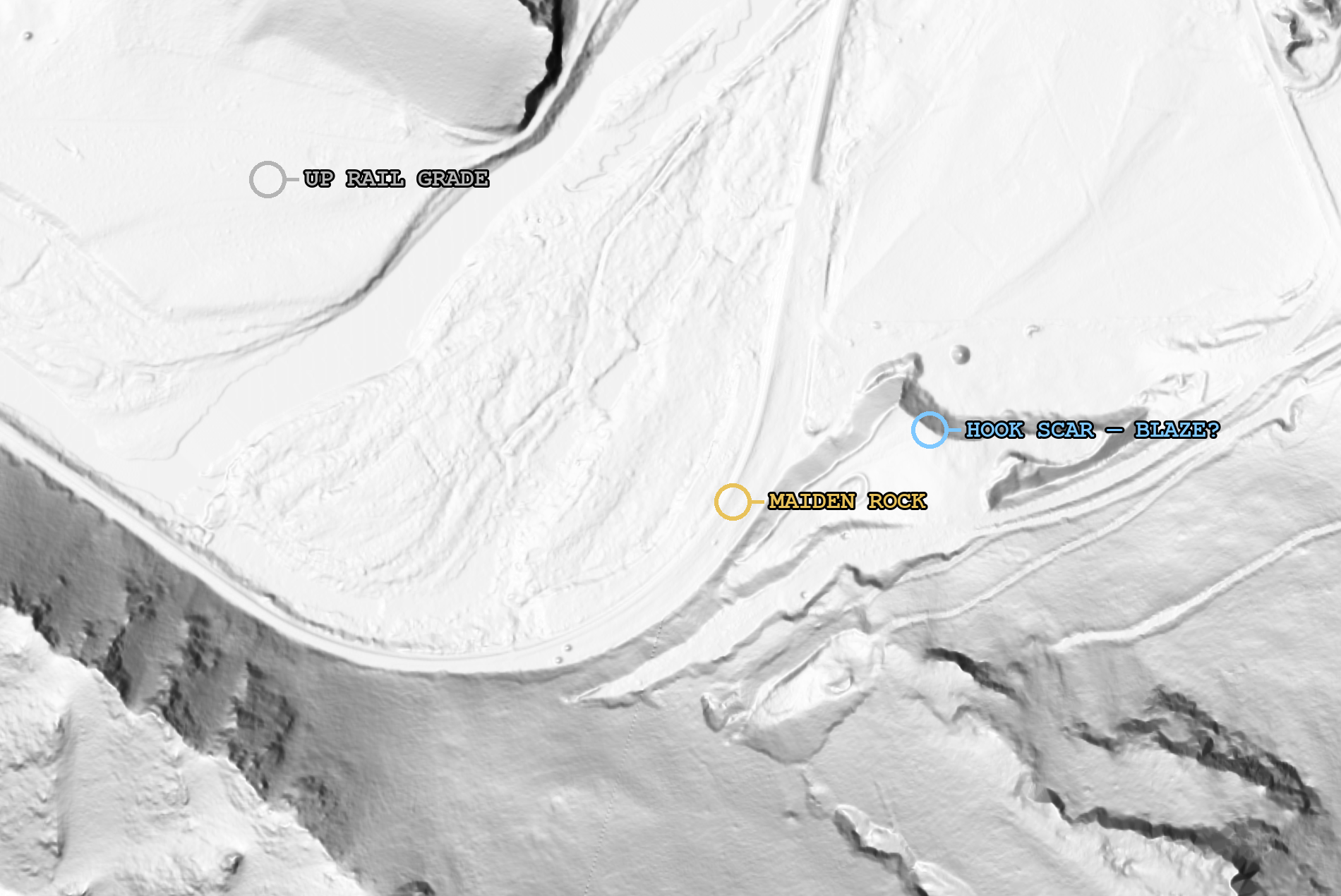 LIDAR: Maiden Rock bend